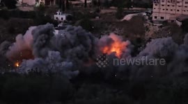 MOMENT - Israeli airstrike hits area in Southern Lebanon’s Tyre district