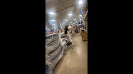 Failed backflip on folding chair at Walmart in Clarksville, USA
