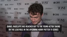 IN CASE YOU MISSED IT: Daniel Radcliffe pens note to new TV Harry Potter, Dominic McLaughlin