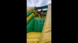 Bounce House Is Not What Dad Expected