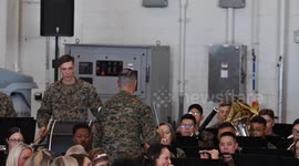 US First Lady Melania Trump visits Camp Lejeune, North Carolina