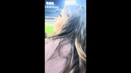 Argument erupts in crowd after young kid accidentally throws ball at woman during LA Dodgers game
