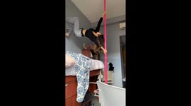 First pole dancing attempt ends in fall in USA