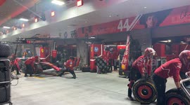 Teams practice tyre changes ahead of 2025 Las Vegas Grand Prix