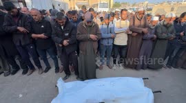 Funeral held for victims of Israeli strike on Khan Younis despite ceasefire