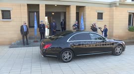 TRNC President Erhurman meets Greek Cypriot counterpart Christodoulides in UN buffer zone