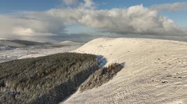 Northern Ireland countryside dusted with snow as cold snap grips UK