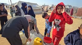 World Children’s Day in Gaza: Palestinian kids survive under harsh conditions in tents at Bureij Refugee Camp