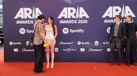 Kacey Musgraves arrives on the red carpet for the 2025 ARIA Awards, Sydney, Australia
