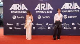 Bella Varelis arrives on the red carpet for the 2025 ARIA Awards, Sydney, Australia