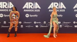 Barkaa arrives on the red carpet for the 2025 ARIA Awards, Sydney, Australia