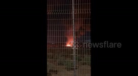 Reports of Vehicles Set Ablaze in Hawara