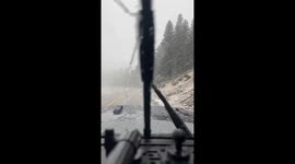 Cloudcroft Wakes to Its First Snowfall of the Season, Captured by Paul Gearheart