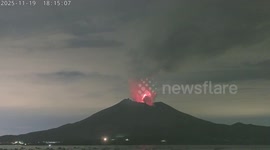 Japan: Sakurajima Blasts Out 1600 Meter Eruption Column