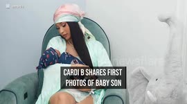 IN CASE YOU MISSED IT: Cardi B shares first photos of baby son