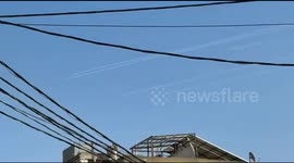 Syria: Footage Shows Fighter Jets Over Homs in Central Syria