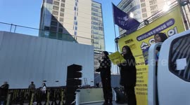 South Korea: Civil group, party members protest Japanese PM's wrongful remarks in Seoul