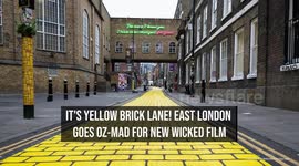 It's Yellow Brick Lane! East London goes Oz-mad for new Wicked film