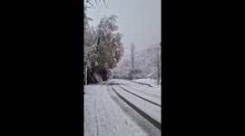 Fresh Snow Transforms Liébana as AEMET Issues Orange Alert for Mountain Accumulations