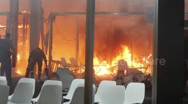 UNCAPTIONED: Fire Halts Crucial Last-Minute Negotiations at COP30