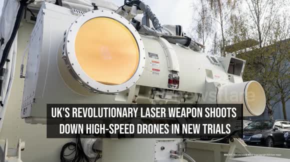 UK's revolutionary laser weapon shoots down high-speed drones in new ...