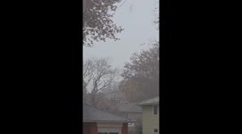 Relentless rainstorm hits Independence, Missouri, USA
