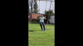 Man repeatedly falls while swinging in Doblas, Argentina