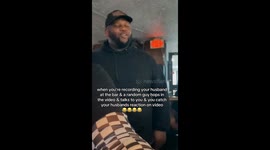 We were out at a local bar with friends and I was recording my husband smiling and laughing behind me. A random passerby saw my phone recording and funnily asked it if I was recording him. I laughed and said no. And my husband noticed the interaction and