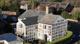 One of UK's quirkiest properties on market - period cottage covered in paintings