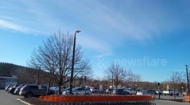 Walmart Parking lot with Price Chopper in Southern Vermont