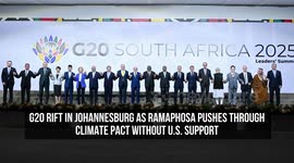 G20 Rift in Johannesburg as Ramaphosa Pushes Through Climate Pact Without U.S. Support