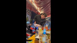 Massive beer pour goes wrong and soaks a friend in Sichuan, China