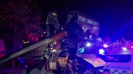 Farmer trapped in rice combine tank rescued