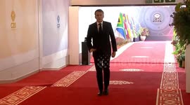 France’s Macron attends official welcome ceremony at G20 summit in Johannesburg