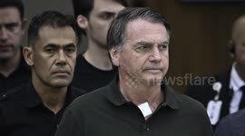 UNCAPTIONED: Bolsonaro Blames Medication-Induced Delusion for Tampering With Ankle Monitor