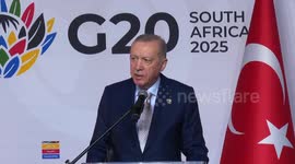 Turkish president hails South Africa's 'unwavering' support for Palestine