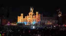 Madrid unveils new year illuminations with ceremony at Cibeles Square