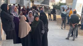 Funeral held at Gaza's Al-Shifa Hospital for Palestinians killed in Israeli attacks