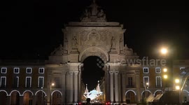 Christmas lights illuminate Portugal’s Capital Lisbon
