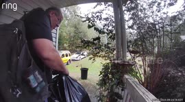 A man busts his arse