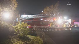 US, Los Angeles: Highland Park Motorcyclist Falls 40 Feet Into River After Crash