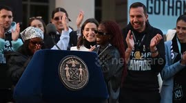 US: Gotham FC celebrates NWSL 2025 Championship - City Hall