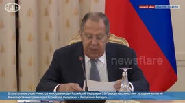 Russian, Belarusian foreign ministers hold joint press briefing in Moscow