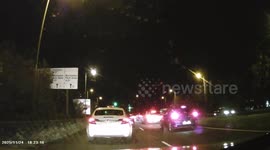 DASHCAM - Berk in a Merc in WRONG lane sweeps across THREE lanes to turn left at roundabout!