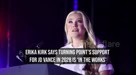 Erika Kirk Says Turning Point's Support for JD Vance in 2028 Is 'In the Works'
