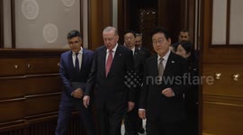 Turkish President Erdogan meets South Korean President Lee in Ankara