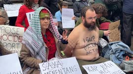 Demonstrators detained during London protest over Palestine Action