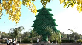 Lebanese Chaptini enters Guinness Book of Records with world’s largest plastic cedar tree