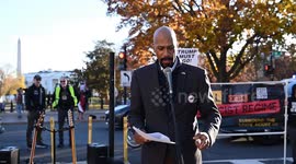 Protesters rally around White House to protest US President Donald Trump