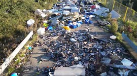 Latest huge flytip to pollute Britain - 40m long and costing £20k to clean up